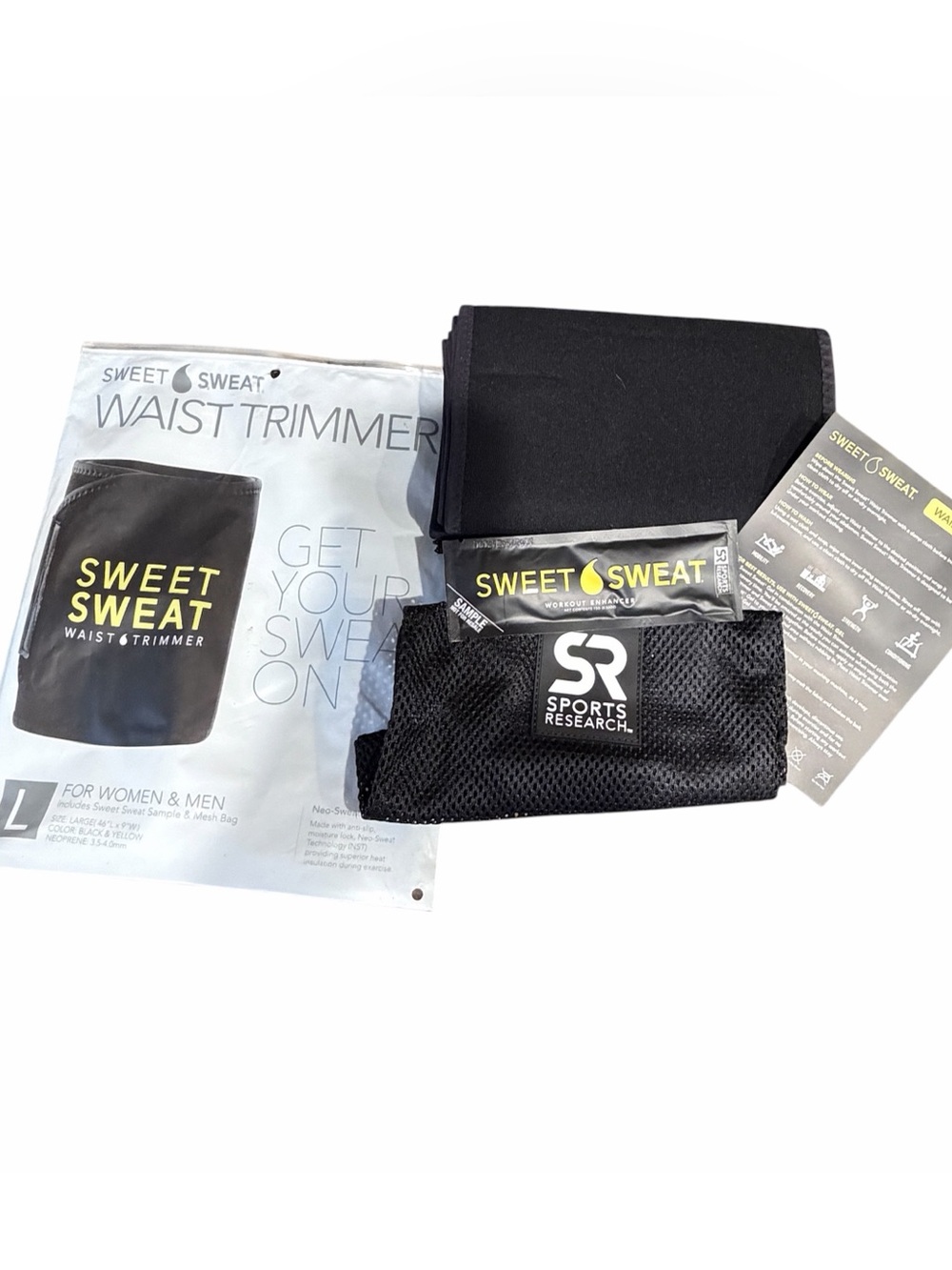 New Sweet Sweat Waist Trimmer Trainer Size Large